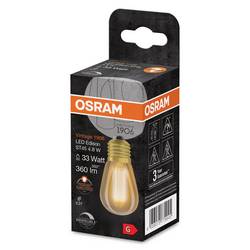 OSRAM HOMELIGHTING 4058075779945 LED Energetická třída (EEK2021) G (A - G) E27 válcový tvar 4.8 W = 33 W teplá bílá (Ø x v) 45 mm x 45 mm stmívatelná 1 ks