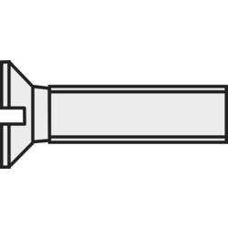 TOOLCRAFT 839946 zápustný šroub M2 25 mm příruba DIN 963 plast, polyamid 10 ks