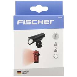 FISCHER FAHRRAD sada světel na kolo 45 LUX, small-box LED černá