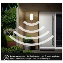 Briloner RUCH 3830015 nástěnné světlo s PIR detektorem LED Energetická třída (EEK2021): F (A - G) 12 W LED černá