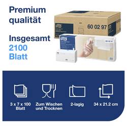 TORK 600297 Xpress Multifold Premium papírové utěrky, skládané (d x š) 34 cm x 21.2 cm bílá 2100 ks