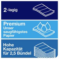 TORK 600297 Xpress Multifold Premium papírové utěrky, skládané (d x š) 34 cm x 21.2 cm bílá 2100 ks