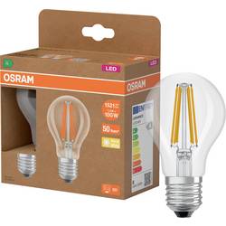 OSRAM HOMELIGHTING 4099854253706 LED Energetická třída (EEK2021) A (A - G) E27 klasická žárovka 7.2 W = 100 W teplá bílá (Ø x v) 60 mm x 60 mm vlákno 2 ks