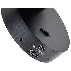 Deko Light Can Tilt rund USB, 1x 7,5 W GU10, Schwarz 341336 Nástěnné svítidlo GU10 7.5 W černá