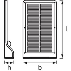 OSRAM HOMELIGHTING DoorLED Solar Sensor 4000K Silver 4099854531453 venkovní nástěnné LED osvětlení LED stříbrná