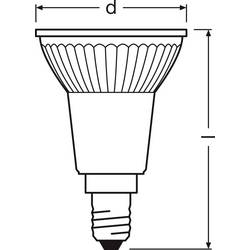 OSRAM HOMELIGHTING 4099854457166 LED reflektor Energetická třída (EEK2021) E (A - G) E14 žárovka 3.7 W teplá bílá (Ø x v) 50.00 mm x 50.00 mm stmívatelná 1 ks