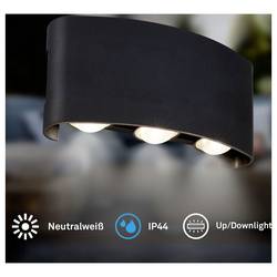 Briloner WILL 3989015 venkovní nástěnné osvětlení LED 6.5 W LED černá