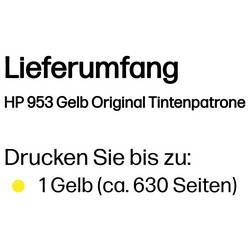 HP Ink HP 953 - 8.5 ml - Gelb - original - Offi originál Single žlutá F6U14AE