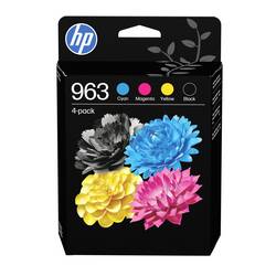 HP Ink 963 originál balení po 4 ks černá, azurová, žlutá, purppurová 6ZC70AE