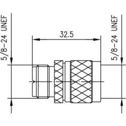 Telegärtner 100024353 100024353 koaxiální adaptér UHF zásuvka - N zástrčka 1 ks Piece