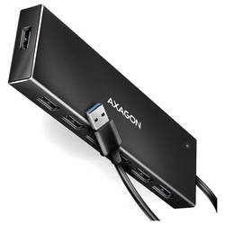 AXAGON HUE-F7A USB Hub 7 portů USB 3.0, microUSB USB 3.2 Gen1 5 GBit/s