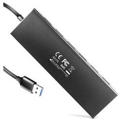 AXAGON HUE-F7A USB Hub 7 portů USB 3.0, microUSB USB 3.2 Gen1 5 GBit/s