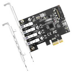 AXAGON PCEU-43RS 4 porty karta USB 3.0 PCIe