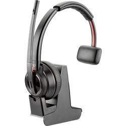 HP Poly Poly DECT Headset Savi 8210 UC monaural Headset otevřená (On Ear) DECT, kabelová, Bluetooth®, Bez kabelu mono černá Potlačení hluku, Redukce šumu