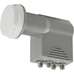 Axing SCO 4-10 satelitní konvertor Quattro-LNB Počet účastníků: 4 Velikost feedu: 40 mm šedá