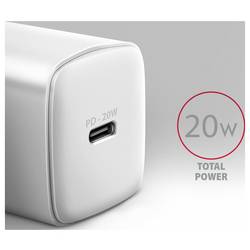 AXAGON USB nabíječka, USB Power Delivery (USB-PD) , USB-C® zásuvka (nabíjení), 20 W, QC 3.0, QC 4+, Quick Charge 4.0, Quick Charge 3.0, Smart IC, Adaptivní