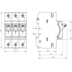 Siemens 5SG76310KK16 výkonový odpínač Velikost pojistky = D01 16 A 400 V 4 ks