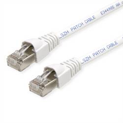 Telegärtner 100009251 RJ45 síťové kabely, propojovací kabely CAT 6A S/FTP 20 m bílá dvoužilový stíněný, s ochranou, samozhášecí 1 ks