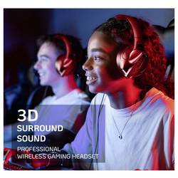 LogiLink BT0070 sluchátka uzavřená (Over Ear) Bluetooth® černá Redukce šumu mikrofonu headset, čelový pásek Gaming