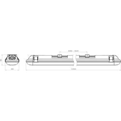 Pracht 5800222 5800222-LUNA_BL_ONE LED světlo do vlhkých prostor LED Světelný zdroj může vyměnit kvalifikovaný elektrikář 9 W, 11 W, 14 W, 17 W bílá