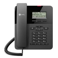 Unify CP110 G2 šňůrový telefon, VoIP handsfree, konektor na sluchátka, PoE monochromní displej černá