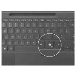 Microsoft Srfc Pro FlexKB SC DE/AT Black klávesnice k tabletu Vhodné pro značku (tablet): Microsoft