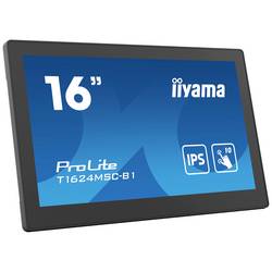 Iiyama ProLite T1624MSC-B1 dotykový monitor Energetická třída (EEK2021): E (A - G) 39.6 cm (15.6 palec) 1920 x 1080 Pixel 16:9 25 ms HDMI™, Audio-Line-out ,