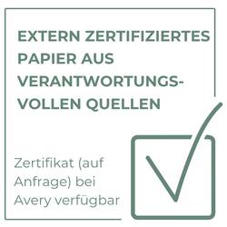 Avery-Zweckform 3178 popisovače etiket Ø 8 mm jasně oranžová 416 ks trvalé papír