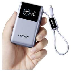 UGREEN powerbanka Li-Ion, 10000 mAh, Power Delivery 3.0, stříbrná, Indikátor stavu