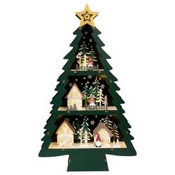 Konstsmide 3297-950 dřevěná figurka LED zelená