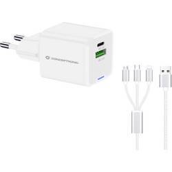 Conceptronic ALTHEA16W 2-Port 33W GaN USB PD Charger USB nabíječka, USB A, USB-C®, 33 W, bílá