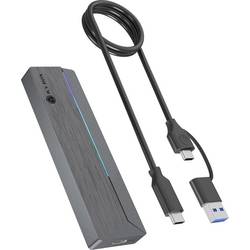 ICY BOX IB-1826MCL-CU31 Pouzdro pro SSD M.2 USB-C® 10 GBit/s M.2 PCIe NVMe, M.2 SATA 2230, 2242, 2260, 2280 61188