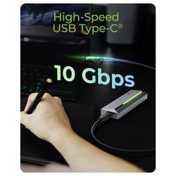ICY BOX IB-1826MCL-CU31 Pouzdro pro SSD M.2 USB-C® 10 GBit/s M.2 PCIe NVMe, M.2 SATA 2230, 2242, 2260, 2280 61188