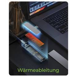 ICY BOX IB-1826MCL-CU31 Pouzdro pro SSD M.2 USB-C® 10 GBit/s M.2 PCIe NVMe, M.2 SATA 2230, 2242, 2260, 2280 61188