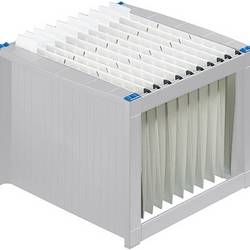Helit box se závěsnými složkami Helit - Hängeregistraturregal - Blau, Hellgrau H6110084 světle šedá, modrá 1 ks
