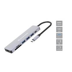 Conceptronic dokovací stanice pro notebook DONN19G 7-in-1 USB 3.2 Gen 1 Docking St