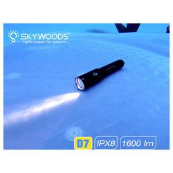 Skywoods 738874870022 LED potápěčská svítilna 1600 lm napájeno akumulátorem černá