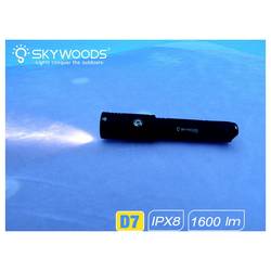 Skywoods 738874870022 LED potápěčská svítilna 1600 lm napájeno akumulátorem černá