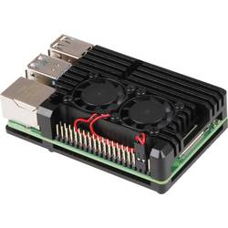 Joy-it Armor Case BLOCK ACTIVE SBC skříň Vhodné pro (vývojové sady): Raspberry Pi® včetně aktivního chladiče černá