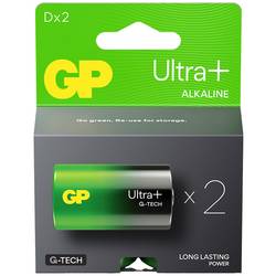 GP Ultra Plus baterie velké mono D alkalicko-manganová 1.5 V 2 ks