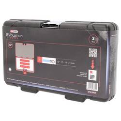 KS Tools 515.0865 Sada hliníkových hlavic na nástrčný klíč, extra dlouhé, 3 ks, 1/2, 17, 19, 21 mm