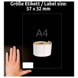 Avery-Zweckform etikety v roli kompatibilní náhradní DYMO, Seiko 11354, S0722540 57 x 32 mm papír bílá 500 ks přemístitelné univerzální etikety ASS0722540