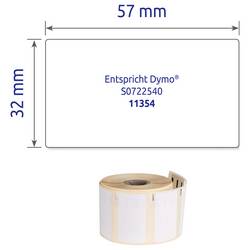 Avery-Zweckform etikety v roli kompatibilní náhradní DYMO, Seiko 11354, S0722540 57 x 32 mm papír bílá 500 ks přemístitelné univerzální etikety ASS0722540