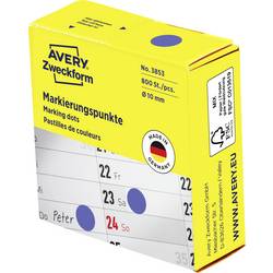 Avery-Zweckform 3853 popisovače etiket Ø 10 mm modrá 800 ks trvalé papír