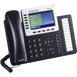 Grandstream GXP-2160 systémový telefon, VoIP bluetooth, konektor na sluchátka barevný displej černá, stříbrná