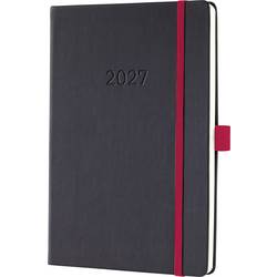 Sigel C2708 týdenní kalendář Conceptum 2027 Hardcover DIN A5 černá, červená 192 Seiten 1 ks