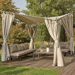 Siena Garden J05232 Boční díly pro Pavillon Berlino 3x3 m, šedá, sada 2 ks, potah z polyesteru, 160 g/m² světle šedá, 2 kusy