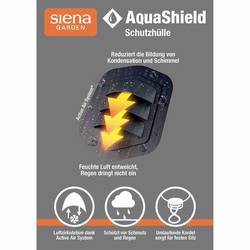 Siena Garden D41164 Stohovací oddělení AquaShield, 67 x 67 x H80/110 cm, světle šedá, 100% polyester