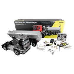Amewi 22696 Mercedes-Benz Arocs Sattelzug mit Kippauflieger 4x4 1:14 RTR anthrazit 1:14 elektrický RC model auta RtR se světelným efektem, se zvukovou funkcí