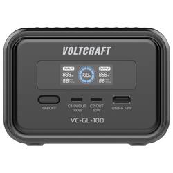 VOLTCRAFT VC-GL-100 Nabíjecí stanice 6.2 Ah Dodávka energie LiFePO4 černá Indikátor stavu